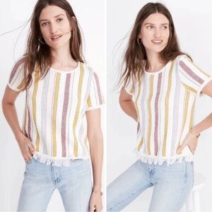Madewell Women’s Blakley Stripe Sweater Tee - Size Medium